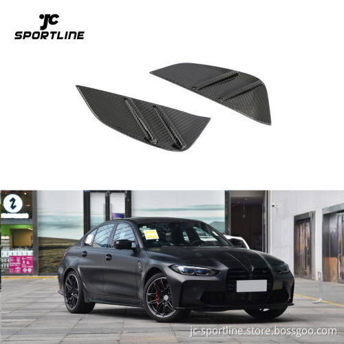 Pre-preg Carbon Fiber M3 Side Vent Covers for BMW G80 M3 Sedan 2021-2023